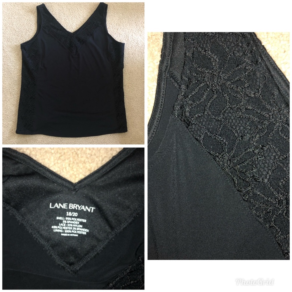 Lane Bryant Black Sleeveless Tank, Size 18/20